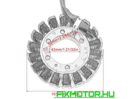 Generátor állórész Yamaha XTZ660 Tenere XT600 XT600E XT400E XT500E TT600 TT600R TT600E XTZ 660 XT TT 600 3TB-81410-00