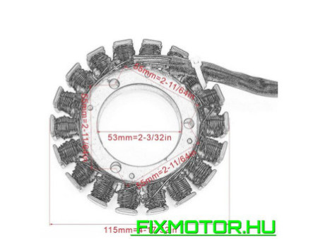 Generátor állórész Suzuki ST400V LS400F LS400U LS400P Savage 1986-2004 LS650 Boulevard S40 2005-2017 32101-24B02-000