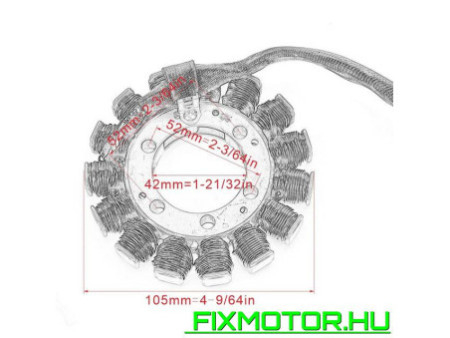 Generátor állórész Suzuki GSX-R GSXR 1000 2009-2016 GSX-R1000 GSXR1000 31401-47H00 SUZUKI: 31401-47H00