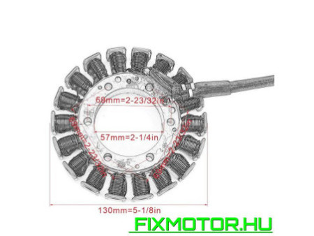 Generátor állórész Suzuki Burgman 650 AN650 2003-2012 2004 2005 2006 2007 2008 2009 2010 2011 32101-10G10 AN 650
