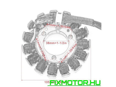 Generátor állórész Suzuki GSX-R GSXR 1000 2005-2008 2006 2007 31401-41G00 31401-41G10-000 GSX-R1000 GSXR1000