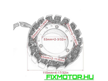 Generátor állórész Suzuki SV1000 SV1000S 2003-2006 SV 1000 1000S 32101-16G01 V-Strom 1000 DL1000 32101-06G00