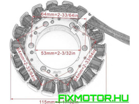 Generátor állórész Aprilia RSV1000 Tuono 2002-2005 RSV 1000 Mille R 1998-2003 SL1000 Falco 2000 2001 2002 2003 AP0295830