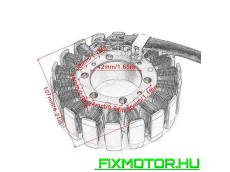 Generátor állórész Honda VFR 800 800F 1998-2001 1999 2000 31120-MBG-003 Honda VFR800 VFR800F HONDA: 31120-MBG-003