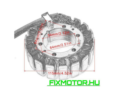 Generátor állórész Honda GL500 GL650 Silverwing Interstate CX500 CX650 Custom Turbo VT1100 Shadow ACE CX GL 500 650 VT 1100