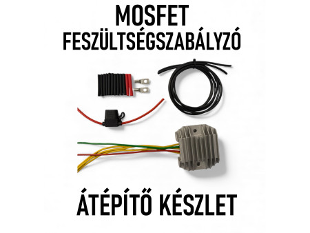 MOSFET feszültségszabályzó átépítő készlet motorkerékpárokhoz