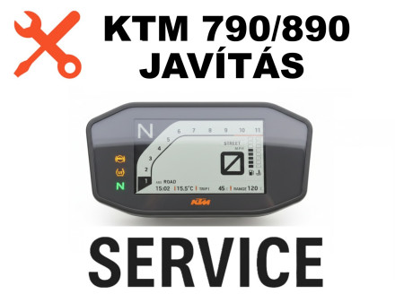 KTM 790 / 890 Műszerfal Javítás - Fényszenzor Hiba & Villogás