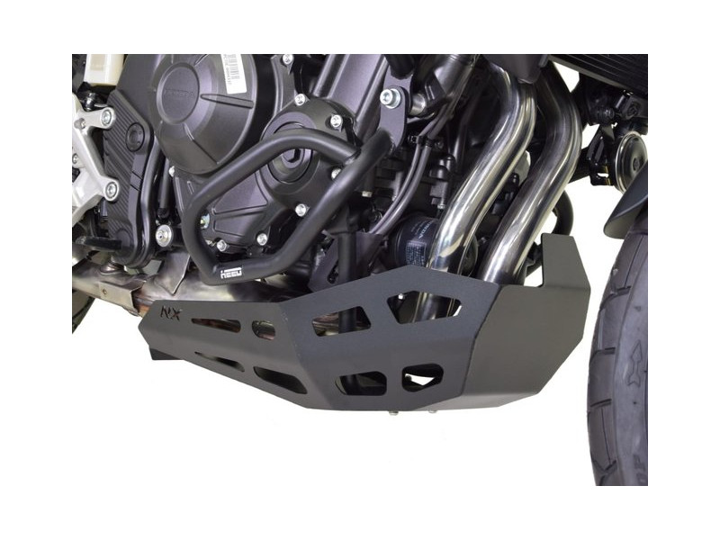 Szett Honda NX500 (2024-től), alsó bukócső + acél fekete motorvédő