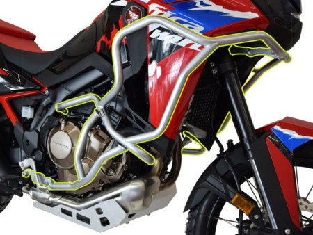 Bukócső Bunker szett Honda CRF 1100 Africa Twin (2024-től), ezüst