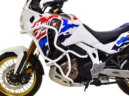 Bukócső Bunker szett Honda CRF 1100 Africa Twin Adventure Sports DCT (2024-től), fehér + csúszkák bukócsőhöz
