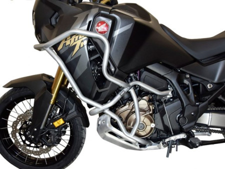 Bukócső Bunker szett Honda CRF 1100 Africa Twin Adventure Sports manual (2024-től), ezüst + csúszkák bukócsőhöz