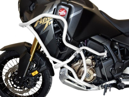 Bukócső Bunker szett Honda CRF 1100 Africa Twin Adventure Sports manual (2024-től), fehér + csúszkák bukócsőhöz