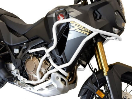 Bukócső Bunker szett Honda CRF 1100 Africa Twin Adventure Sports manual (2024-től), fehér + csúszkák bukócsőhöz