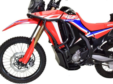 Bukócső Bunker szett Honda CRF 300 Rally, fekete + alumínium fekete motorvédő