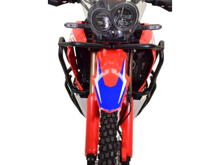 Bukócső Bunker szett Honda CRF 300 Rally, fekete + nyers alumínium motorvédő