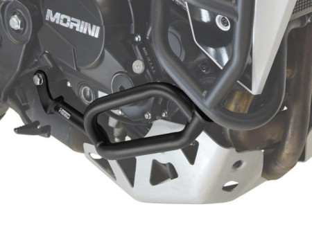Bukócső MOTO MORINI X-CAPE 650, alsó, fekete