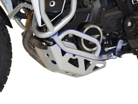 Bukócső MOTO MORINI X-CAPE 650, alsó, ezüst
