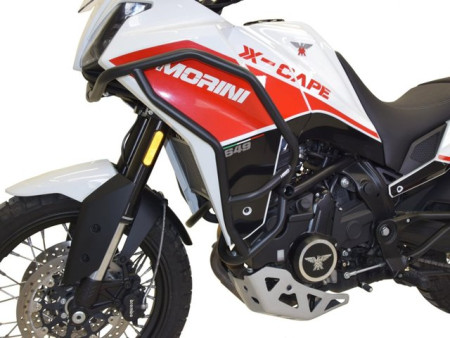 Bukócső MOTO MORINI X-CAPE 650, felső, fekete