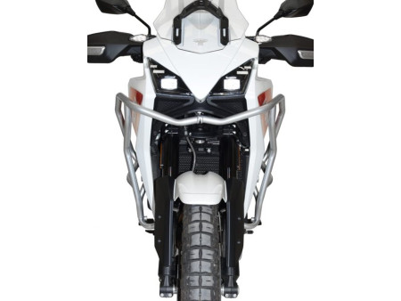 Bukócső MOTO MORINI X-CAPE 650, felső, ezüst