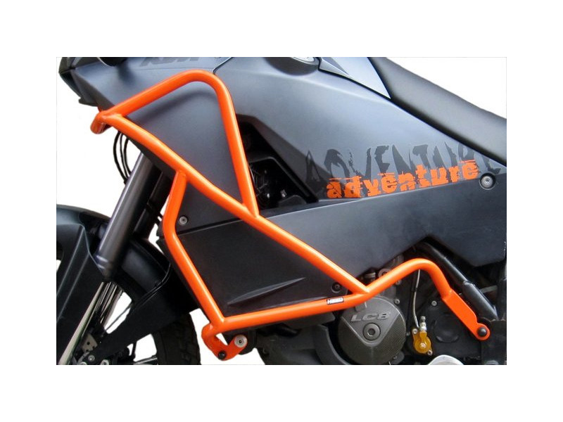 Bukócső + táskák KTM 990 Adventure (2006-2012), narancssárga