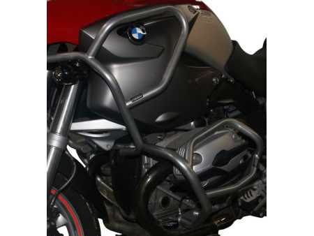 Bukócső BMW R 1200 GS (2004-2007), Full Bunker ezüst + csúszkák bukócsőhöz