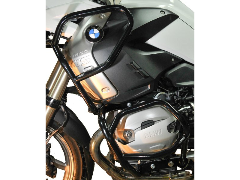 Bukócső BMW R 1200 GS (2008-2012), Full Bunker fekete + csúszkák bukócsőhöz