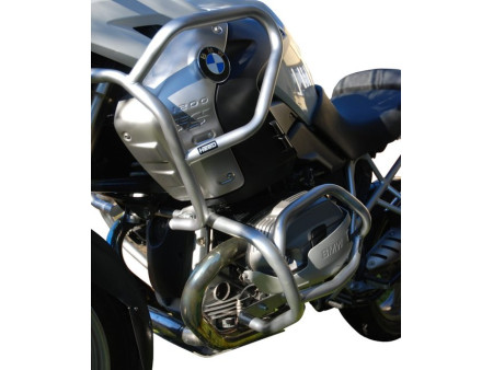 Bukócső BMW R 1200 GS (2008-2012), Full Bunker ezüst + táskák