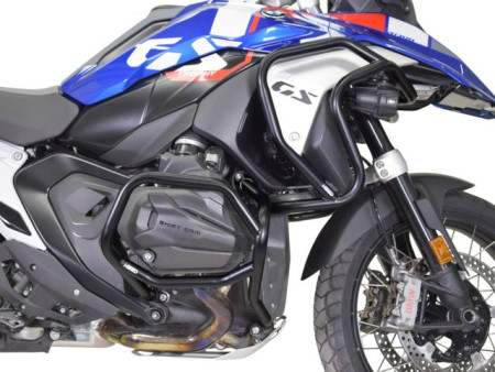 Bukócső BMW R 1300 GS, felső és alsó Bunker, fekete + csúszkák bukócsőhöz