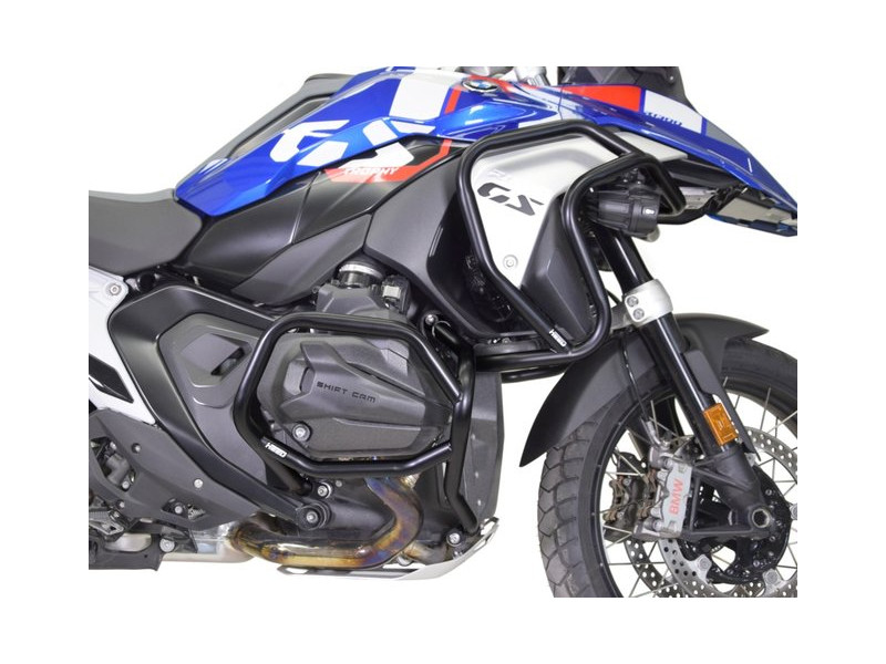 Bukócső BMW R 1300 GS, felső és alsó Bunker, fekete + csúszkák bukócsőhöz