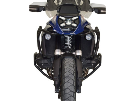 Bukócső BMW R 1300 GS, felső és alsó Bunker, fekete + csúszkák bukócsőhöz