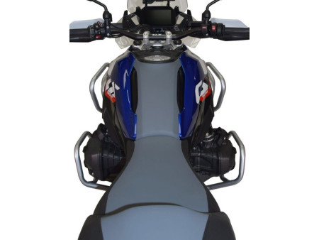 Bukócső BMW R 1300 GS, felső és alsó Bunker, ezüst