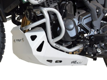 Bukócső Benelli TRK 702 / 702X, alsó ezüst + Alumínium motorvédő
