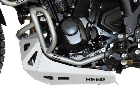 Bukócső Benelli TRK 702 / 702X, alsó ezüst + Alumínium motorvédő