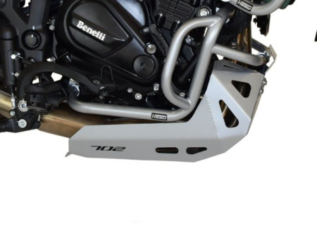 Bukócső Benelli TRK 702 / 702X, alsó ezüst + acél ezüst motorvédő