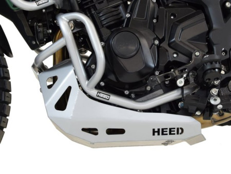 Bukócső Benelli TRK 702 / 702X, alsó ezüst + acél ezüst motorvédő