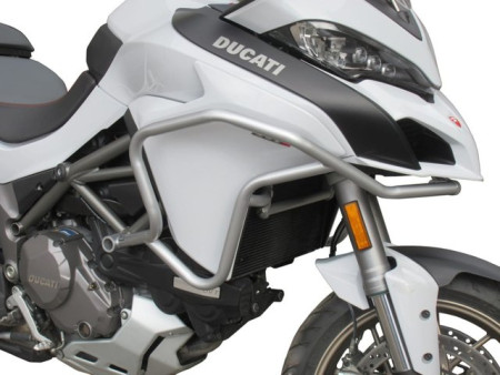Bukócső Ducati Multistrada 1260 / 1260s, ezüst + táskák