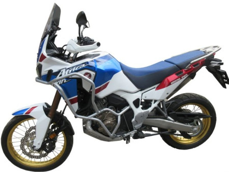 Bukócső Honda CRF 1000 Africa Twin Adventure Sports, Bunker ezüst + táskák + lights brackets