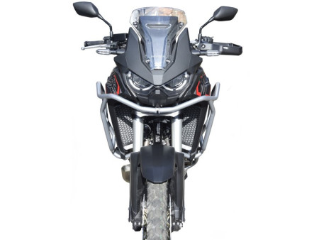 Bukócső Honda CRF 1100 Africa Twin (2020-2023), Bunker + hátsó ezüst + csúszkák bukócsőhöz