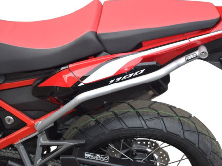 Bukócső Honda CRF 1100 Africa Twin (2020-2023), Bunker + hátsó ezüst + csúszkák bukócsőhöz