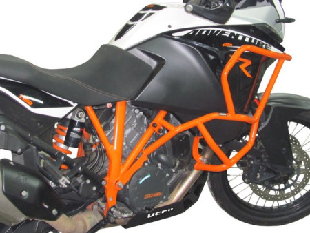 Bukócső KTM 1190 ADVENTURE R (2012-2016), narancssárga + táskák