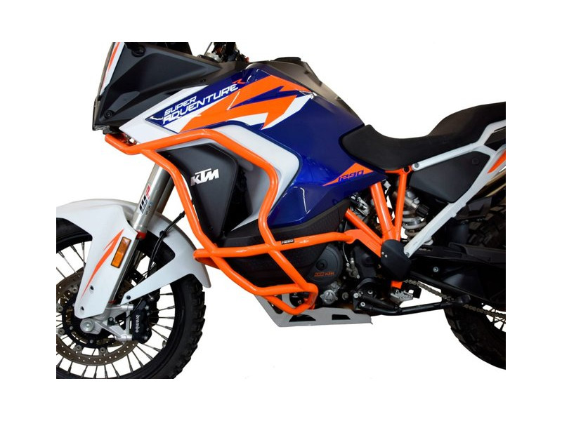 Bukócső KTM 1290 Super Adventure S / R (2021-2025), Bunker, narancssárga + táskák