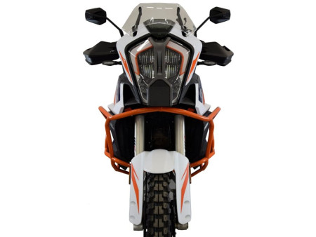 Bukócső KTM 1290 Super Adventure S / R (2021-2025), Bunker, narancssárga + universal lights brackets