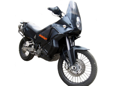 Bukócső KTM 990 Adventure (2006-2012), fekete + felső és alsó táskák