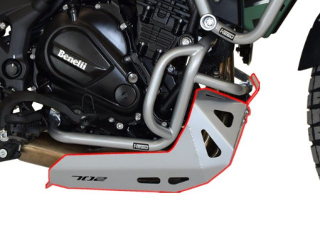 Motorvédő Benelli TRK 702 / 702X, acél ezüst