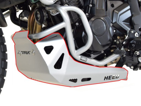 Motorvédő Benelli TRK 702 / 702X, acél ezüst