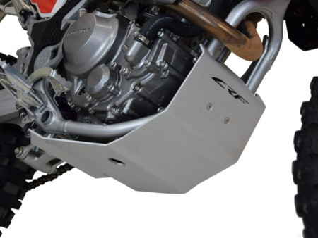 Motorvédő Honda CRF 300L, nyers alumínium