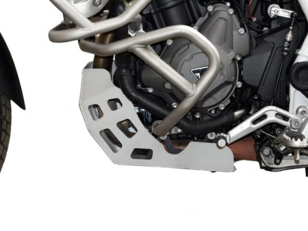 Motorvédő Triumph Tiger 850, nyers alumínium