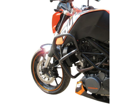 Bukócső bal oldala KTM 125 DUKE (2011-2016), fekete