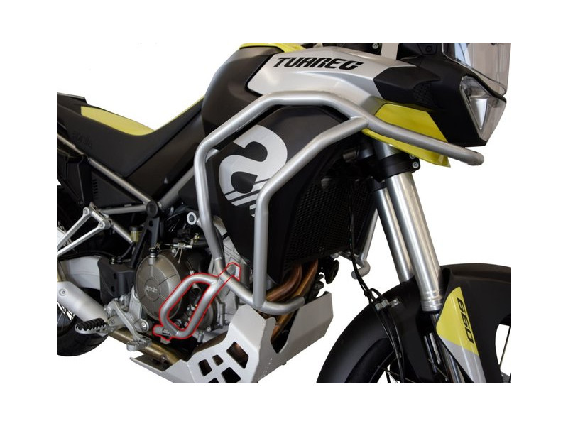Alsó bukócső Aprilia Tuareg 660, ezüst