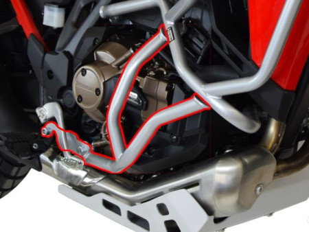 Alsó bukócső Honda CRF 1100 Africa Twin DCT (2024-től), ezüst